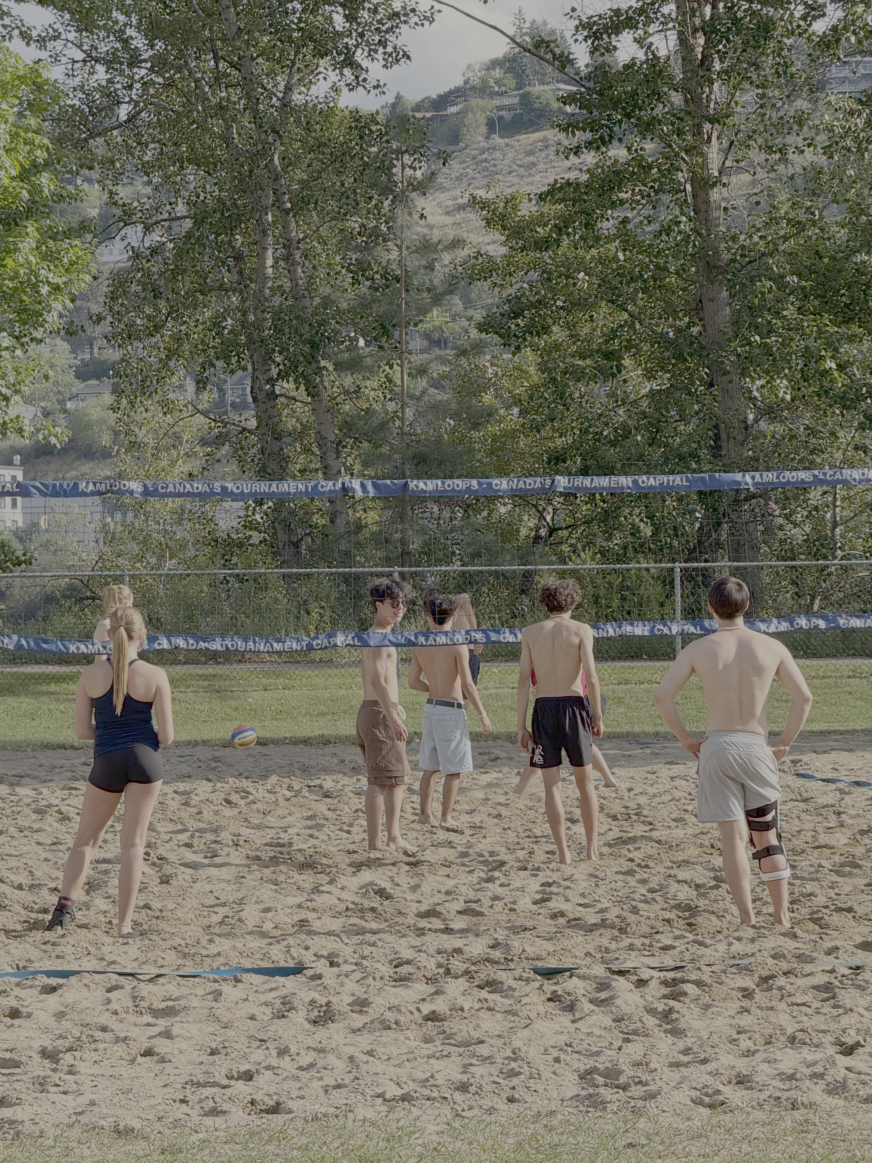 KVA athletes playing beach volleyball
